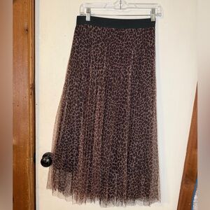 Chicwish Leopard Print A-Line Skirt